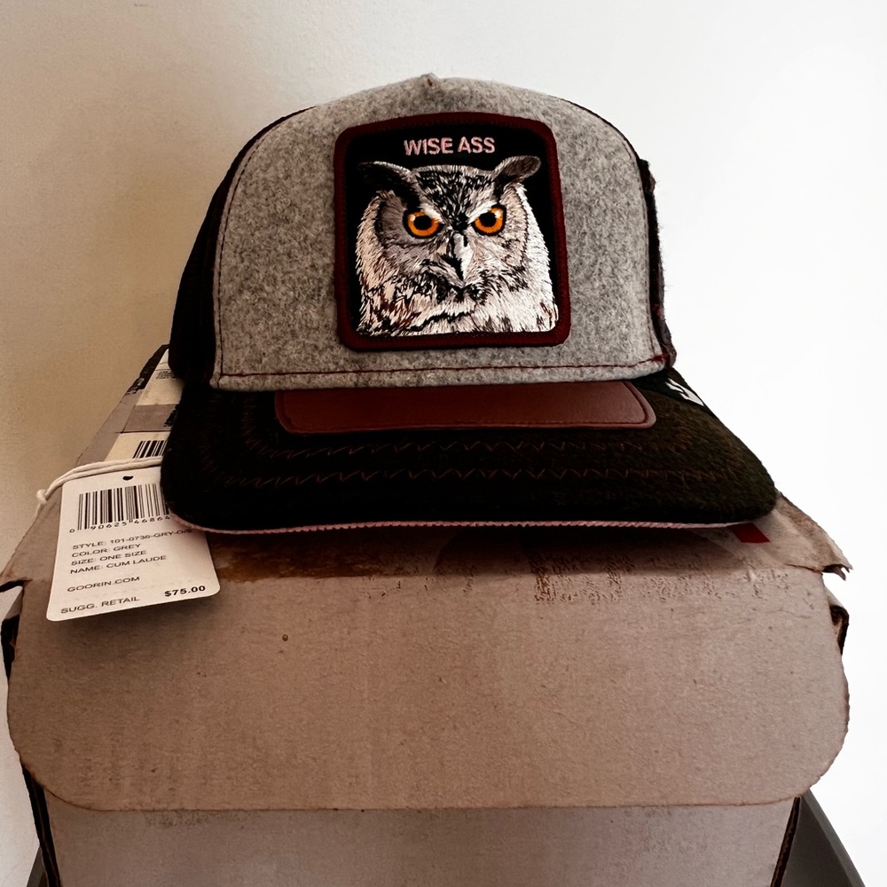Goorin Bros. Cum Laude Wise Ass Owl w side pocket